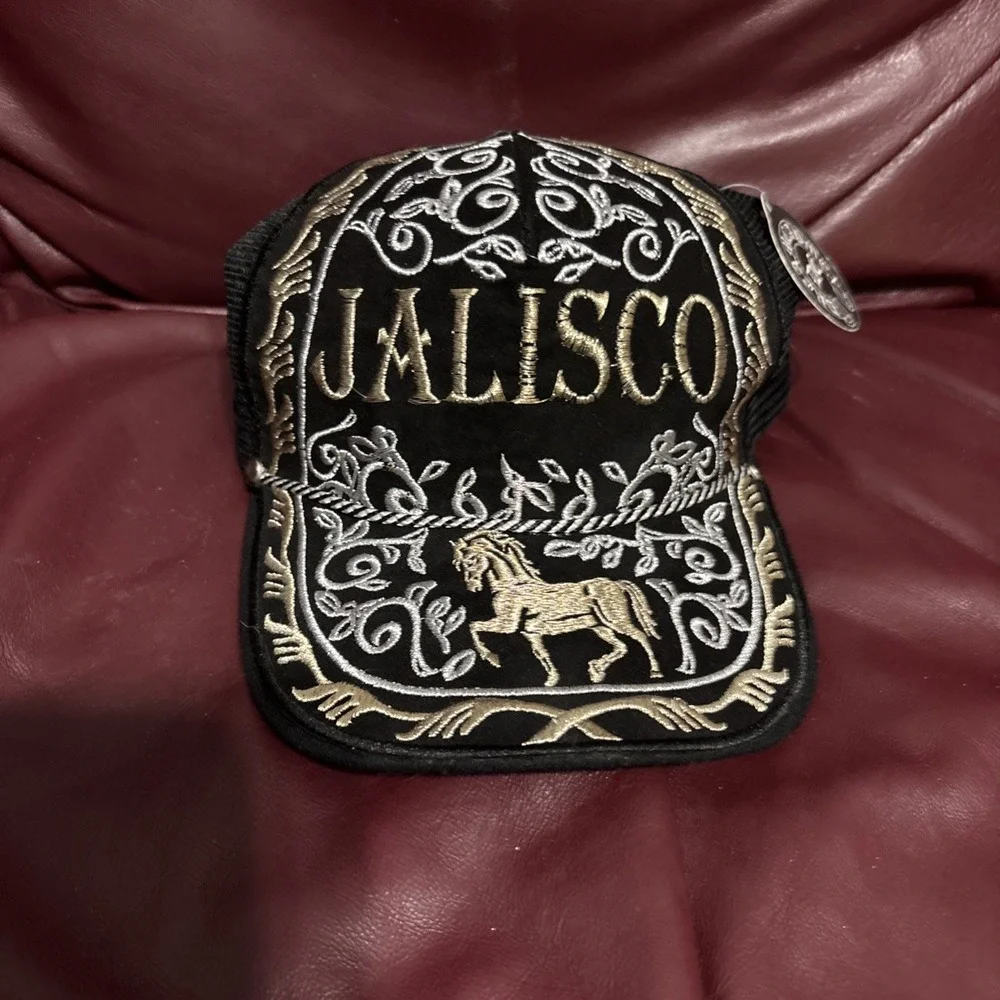 Cap Mexico Hat Artisanal Mesh Snap Back Mexico Jalisco de Mexico Rodeo Cowboy